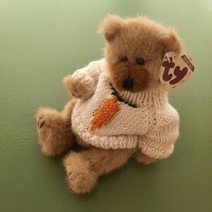 TY Collectible Cody Carrot Sweater Bear 1993